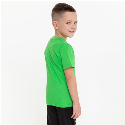 Футболка детская, цвет зелёный, рост 86 см