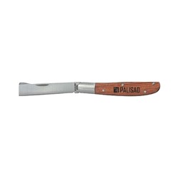Нож садовый складной, копулировочный, 173 мм, деревянная рукоятка// Palisad 79002