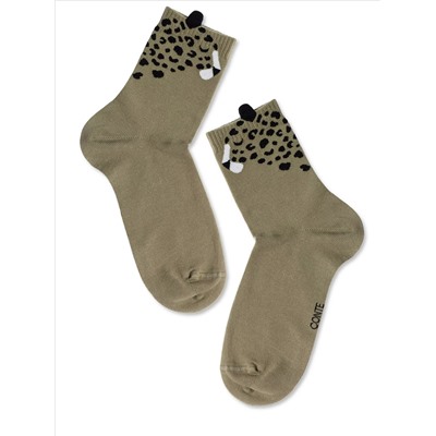 CONTE Хлопковые носки CLASSIC с пикотом «Leopard»