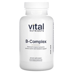 Vital Nutrients B-комплекс, 120 веганских капсул