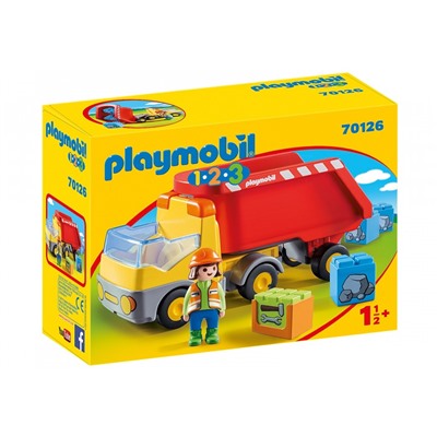 Уценка.50853 Playmobil. Конструктор арт.70126 "Dump Truck" (Самосвал)Упаковка