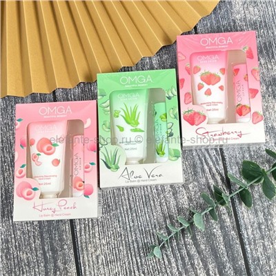 Бальзам для губ и крем для рук OMGA Aloe Vera Set (106)