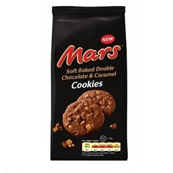 Печенье "Mars" Soft Baked Double Chokolate & Caramel Cookies 162 гр