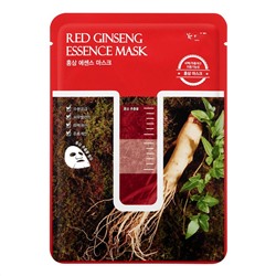 Маска тканевая для лица Shengmei Red Ginseng Essence Mask с экстрактом корня красного женьшеня (упаковка 5шт)