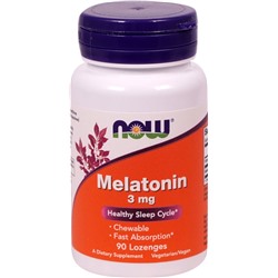 NOW Foods Melatonin -- 3 mg - 90 Lozenges