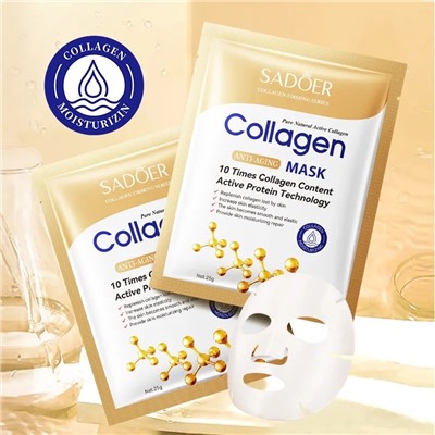 SADOER Омолаживающая маска для лица с коллагеном Collagen Anti-aging mask