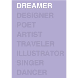 Ежедневник Dreamer (лавандовый). А5, твердый переплет, блинтовое тиснение, полусупер, 224 стр.