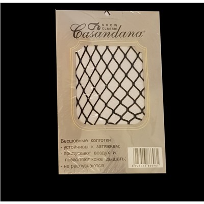 Бесшовные капроновые  колготки сеточка Casandana, SHOW CLASSIC, размер 44-52,  арт.009.019