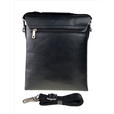 Мужская сумка-планшет из чёрной искусственной кожи