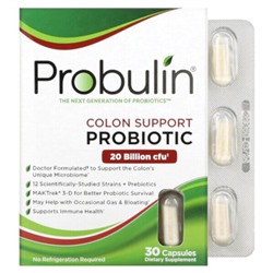 Probulin Colon Support, Пробиотик, 30 капсул