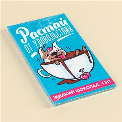 Шоколад жидкий «Растай от удовольствия», 80 г (4 шт. х 20 г).