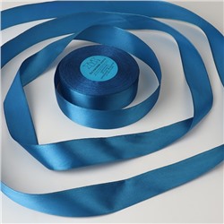 Лента атласная, 25 мм × 33 ± 2 м, цвет синий №040