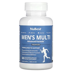 NuBest Премиум мультивитамины для мужчин - 60 вегетарианских капсул - NuBest