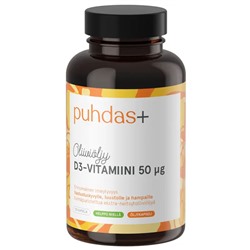 Puhdas+ Витамин D3+ Оливковое масло 50 мкг 120 капс.