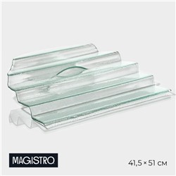 Блюдо сервировочное Magistro «Авис», 5 ступеней, 41,5×51×14,5 см, цвет прозрачный