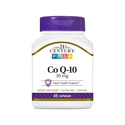 21st Century Co Q10 30 mg Capsules, 45 Count (21341)