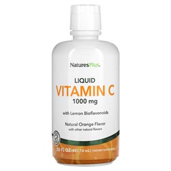 NaturesPlus Жидкий витамин С, натуральный апельсин, 1000 мг, 30 жидких унций (887,10 мл)