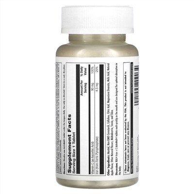 KAL Железо + Витамин С, Яблоко - 4.5 мг / 90 мг - 90 микротаблеток - KAL