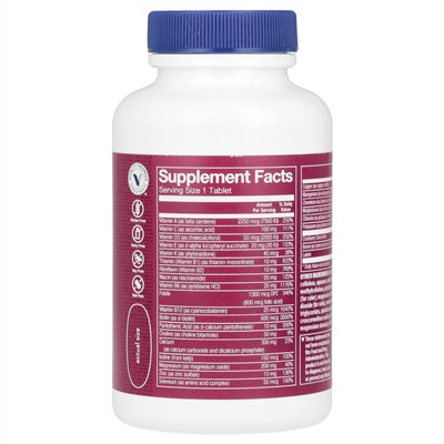 The Vitamin Shoppe One Daily Women's 50+, No Iron, 60 Tablets