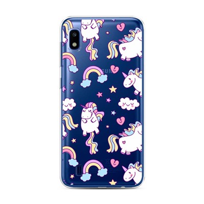 Силиконовый чехол Sweet unicorns dreams на Samsung Galaxy A10