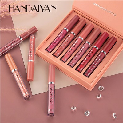 Набор блесков для губ HANDAIYAN MATTE Liquid Lipstick, тон 02