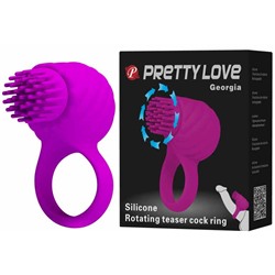 Кольцо эрекционное PRETTY LOVE Georgia со стимулятором, 3 функции ротации