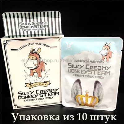 Тканевая маска Elizavecca Silky Creamy Donkey Steam Cream (78)