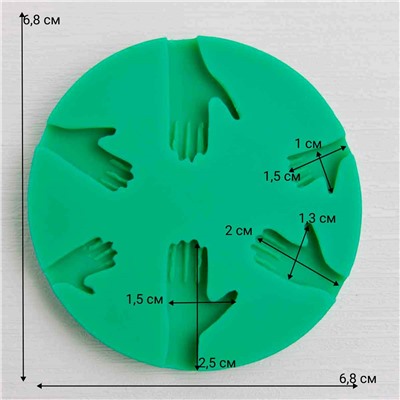 Силиконовый молд Руки