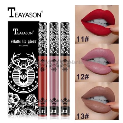 Набор блесков для губ Teayason Matte Lip Gloss 3 Colors Set (106)