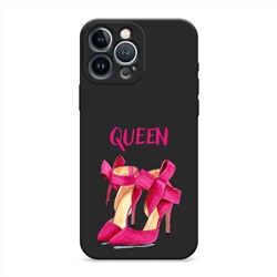 Матовый силиконовый чехол Queen Shoes на iPhone 13 Pro Max