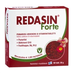 Redasin Forte Таблетки красного риса-убихинон витамин В 60 табл