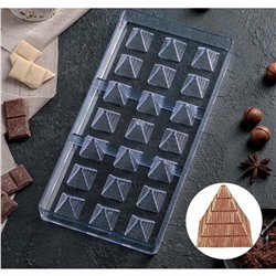 Форма для шоколада 21 ячейка Пирамидки