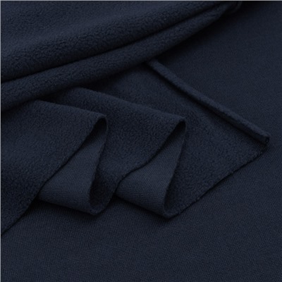 Ткань на отрез флис 180 гр цвет Dark navy (односторонний)