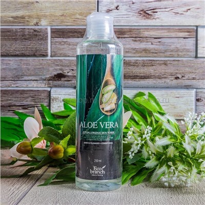 Тонер для лица с алоэ Eco Branch Aloe Vera Hypoallergenic Skin Toner 250ml (125)