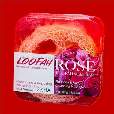 Мыло с эффектом пилинга LOOFAN Rose Soap 100g (125)