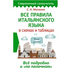 Все правила итальянского языка в схемах и таблицах