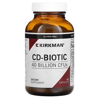 Kirkman Labs CD-Biotic, 40 миллиардов КОЕ, 90 капсул - Kirkman Labs