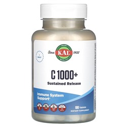 KAL C 1000+ Sustainable Release, 100 таблеток