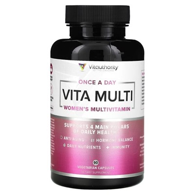 Vitauthority Vita Multi, Мультивитамины для женщин, 90 вегетарианских капсул