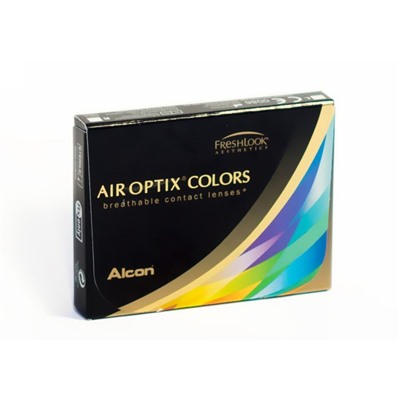 Цветные контактные линзы Air Optix Aqua Colors Brilliant blue,  -8/8,6 в наборе 2шт