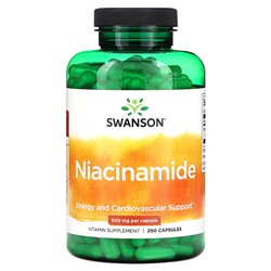 Swanson Ниацинамид - 500 мг - 250 капсул - Swanson