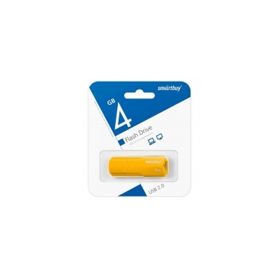 4Gb SmartBuy Clue Yellow USB2.0 (SB4GBCLU-Y)