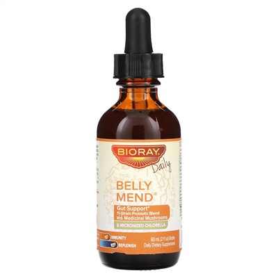 Bioray Belly Mend, Поддержка здоровья кишечника - 60 мл - Bioray