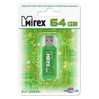 64Gb Mirex ELF Green (13600-FMUGRE64)