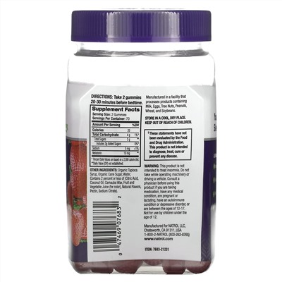 Natrol, мелатонин, для хорошего сна, со вкусом клубники, 10 мг, 140 жевательных таблеток (5 мг в 1 таблетке)