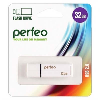32Gb Perfeo C01G2 White USB 2.0 (PF-C01G2W032)