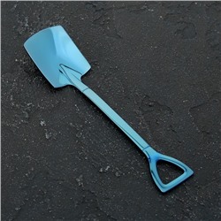 Ложка десертная из нержавеющей стали Magistro «Лопата», длина 15,5 см, форма прямоугольная, цвет синий
