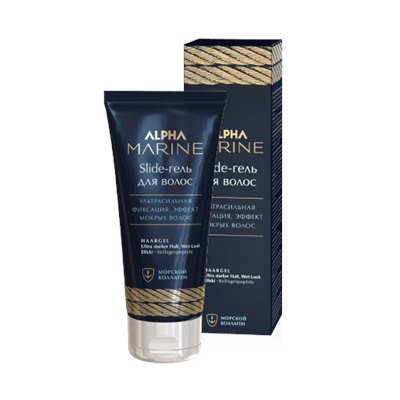 AM/USG Slide-гель для волос ультра сильная фиксация ALPHA MARINE, 100 мл