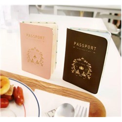 Обложка на паспорт, 4 карм. внутри. Цвет розовый 9046418