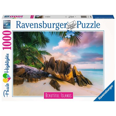 Ravensburger. Пазл карт. 1000 арт.16907 "Сейшельские острова"